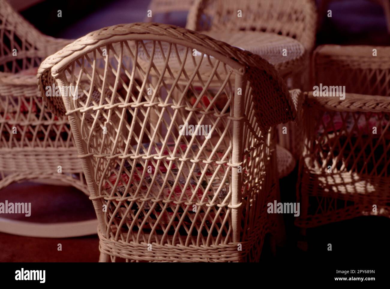 Wicker Chairs Stock Photo