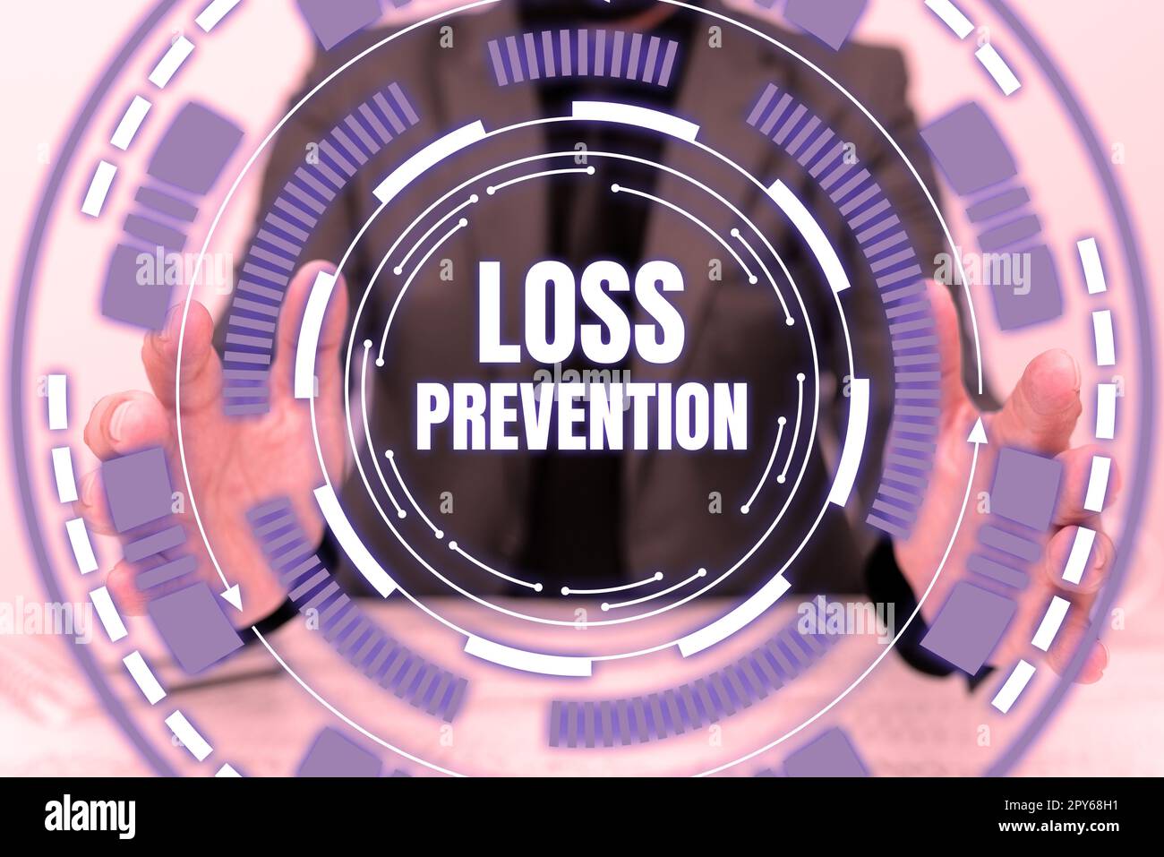 Text sign showing Loss Prevention. Business approach the fact that you no longer have something or have less of something Stock Photo