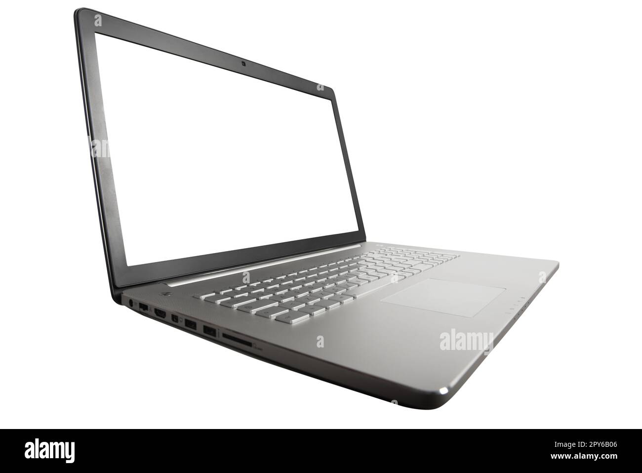 Image of a laptop. concept of internet sharing and technology Stock Photo