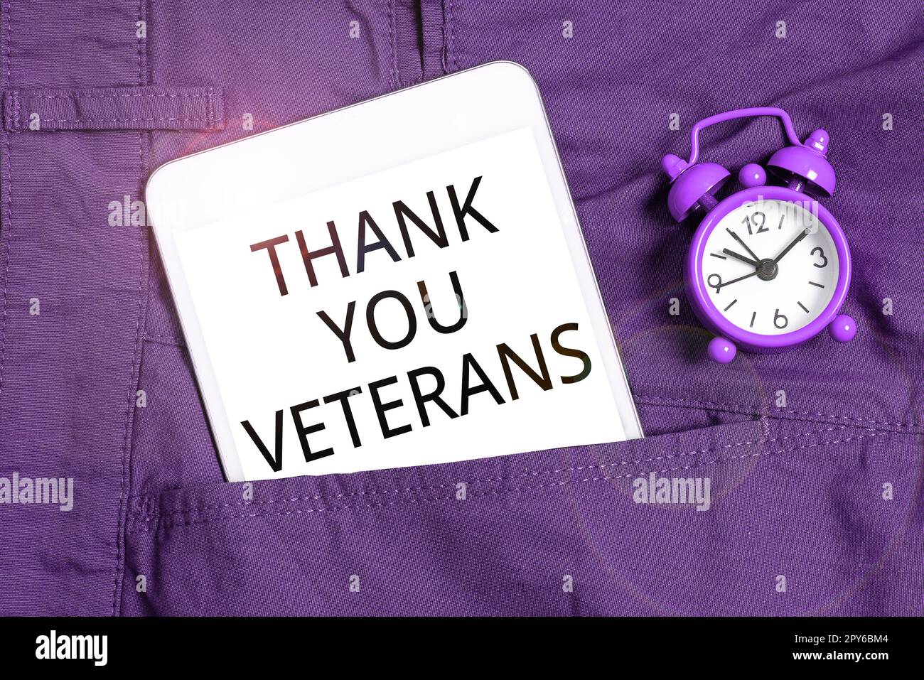 Sign displaying Thank You Veterans. Word for Expression of Gratitude Greetings of Appreciation Stock Photo