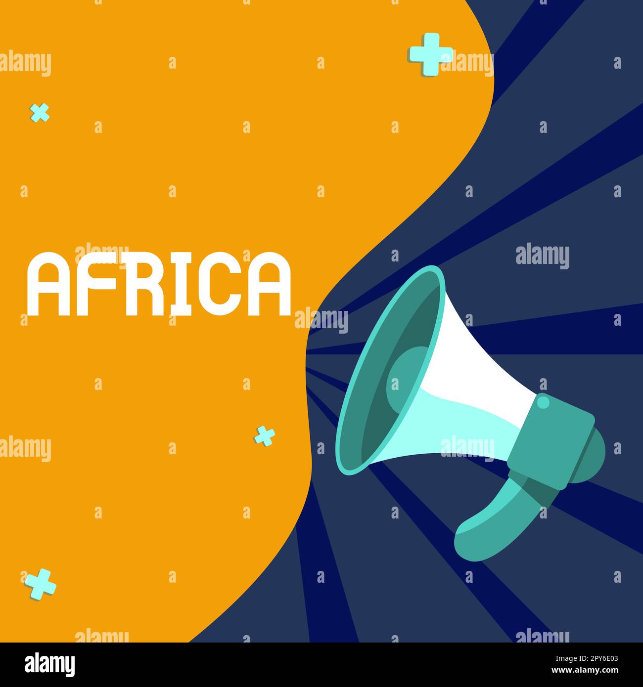 Hand writing sign Africa. Concept meaning worlds second largest and