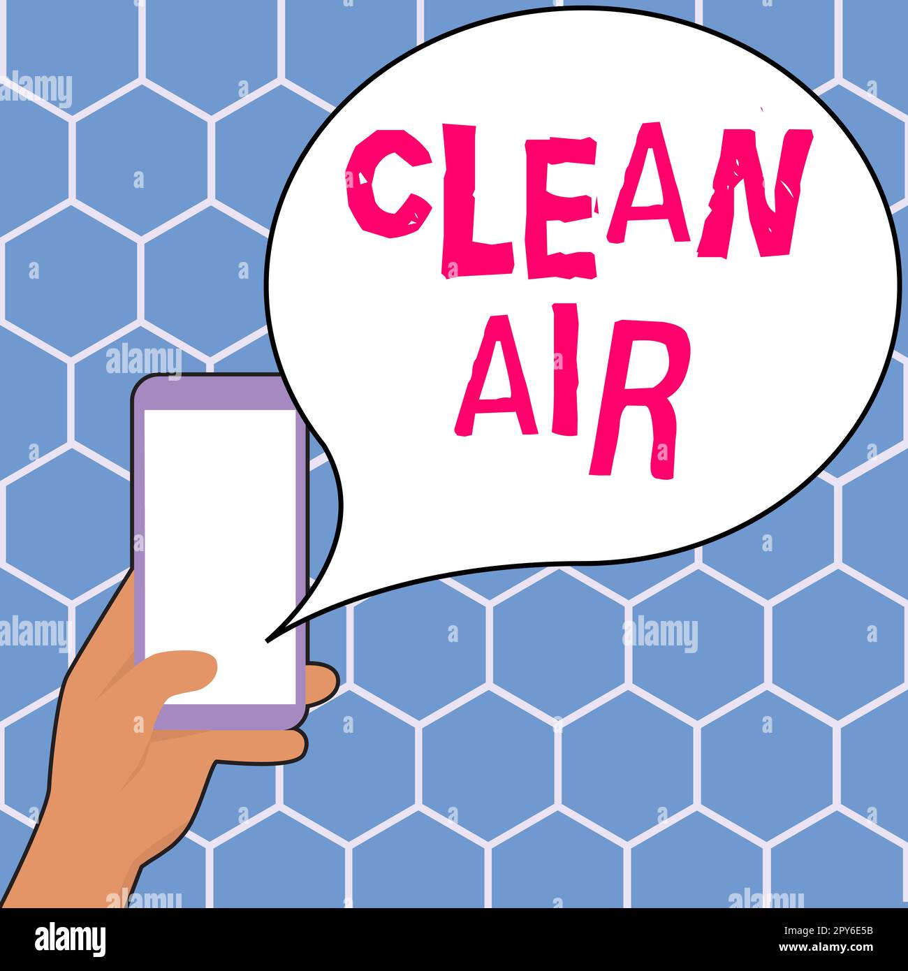 Inspiration showing sign Clean Air. Business approach air that has no harmful levels of dirt and chemicals in it Stock Photo