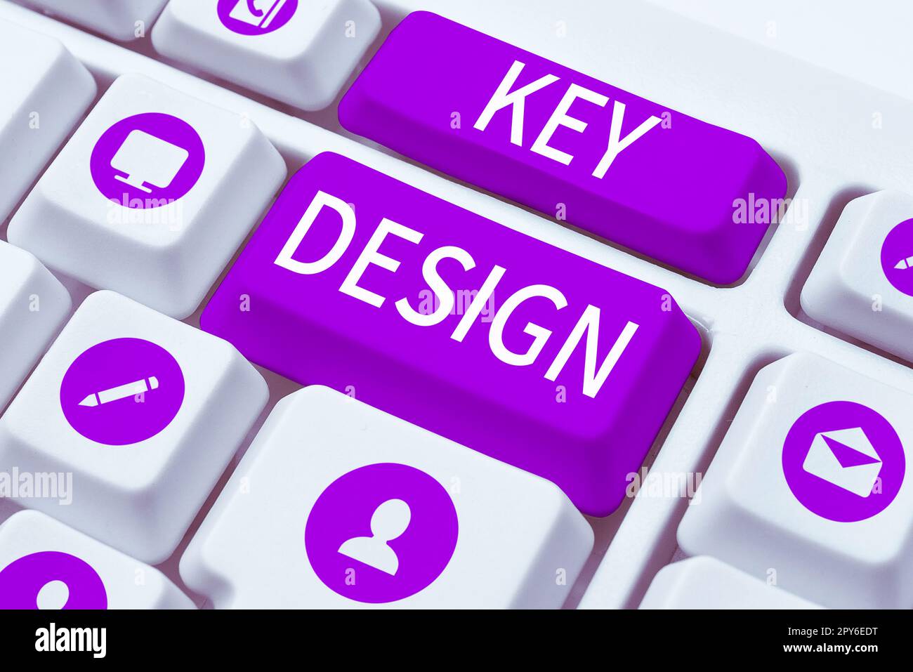 Conceptual display Key Design. Word Written on a necessary or very