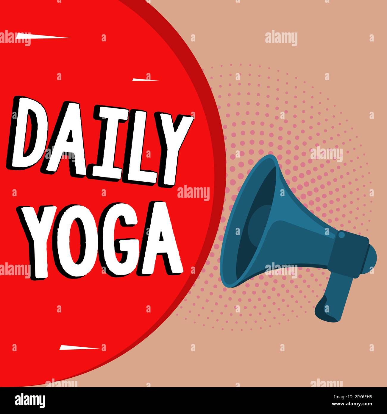 Inspiration showing sign Daily Yoga. Word Written on series of Yoga