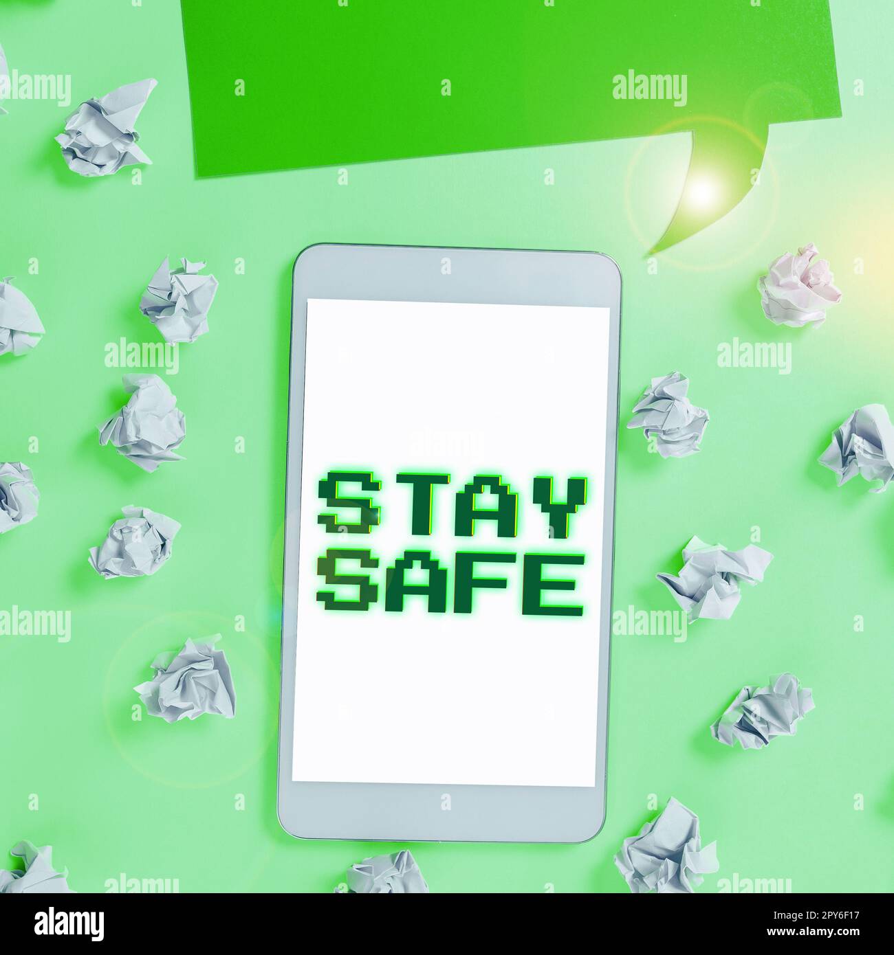 Text showing inspiration Stay Safe. Business overview secure from threat of danger, harm or place to keep articles Stock Photo