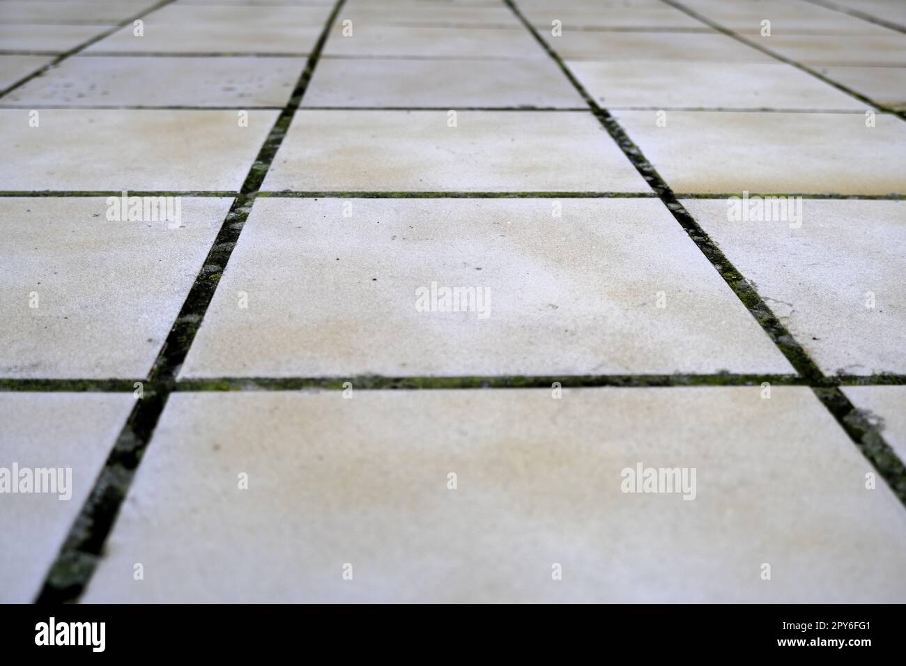 Street tiled floor Stock Photo