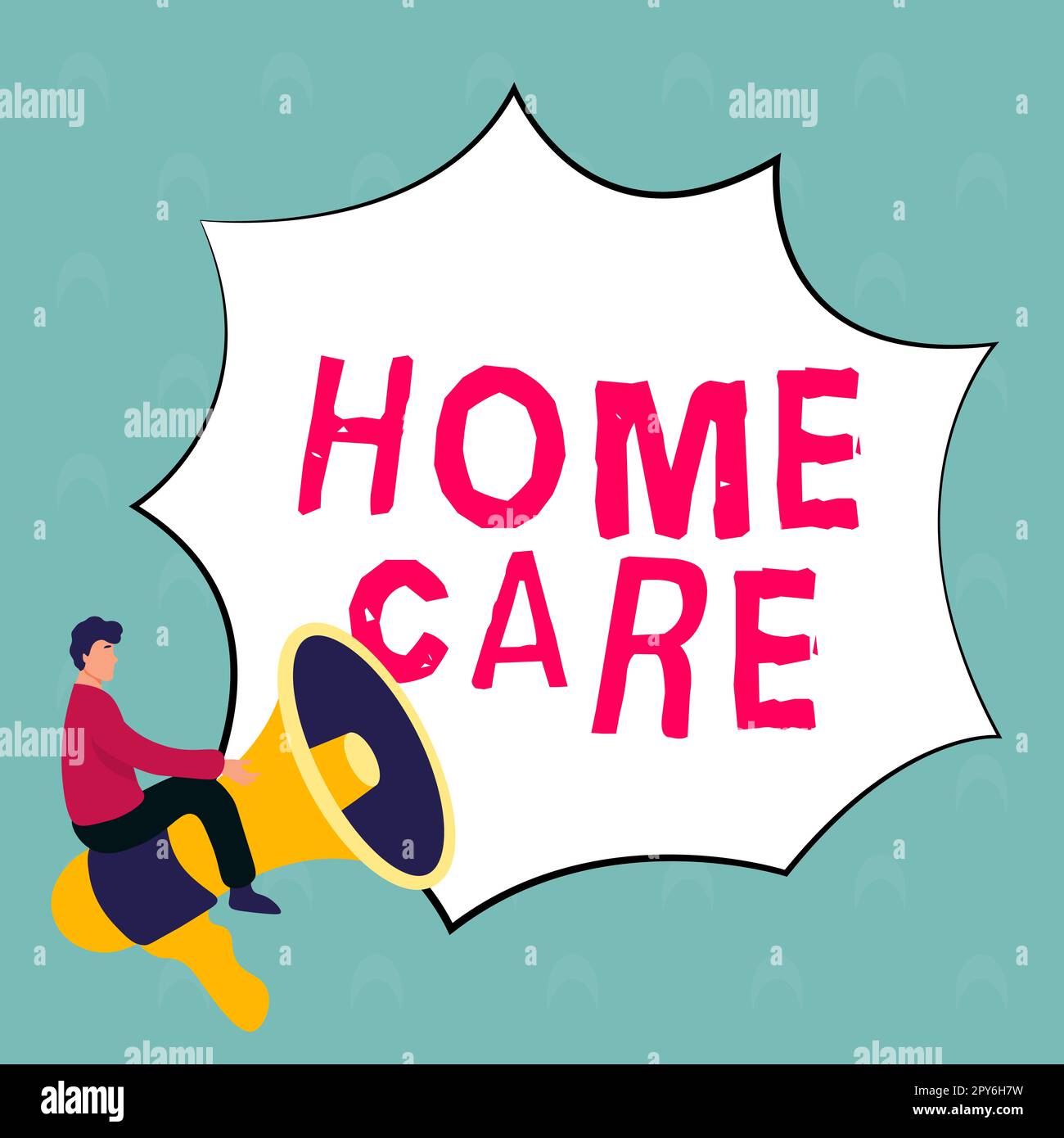 Sign displaying Home Care. Word for Place where people can get the best service of comfort rendered Stock Photo