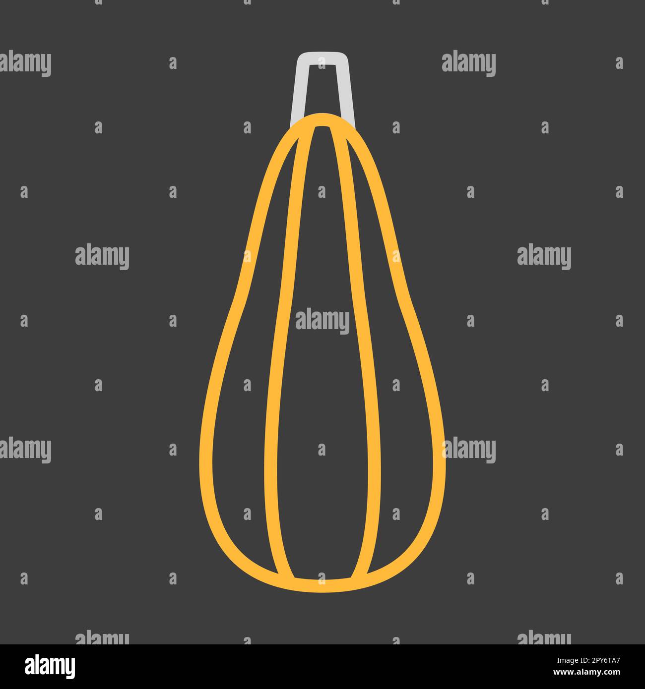Zucchini isolated vector on dark background icon. Vegetable sign. Graph ...