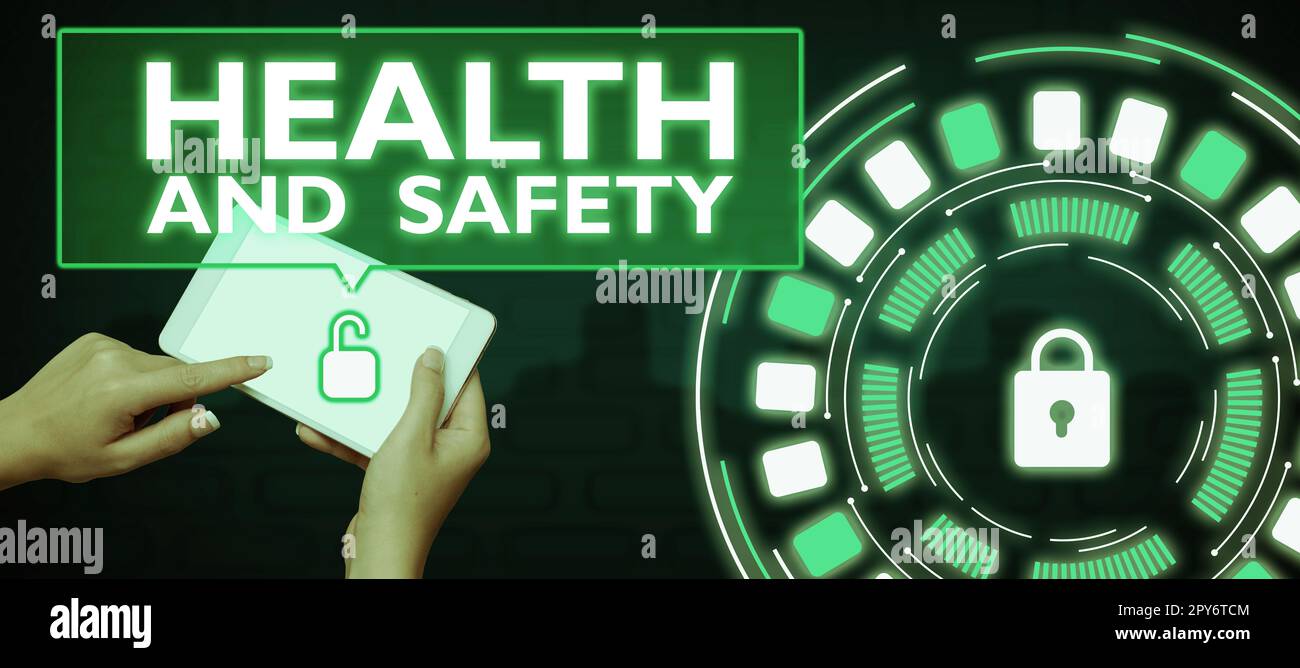 Inspiration showing sign Health And Safety. Business approach Taking