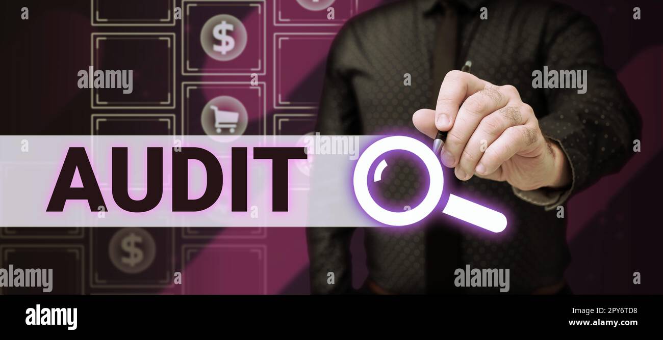 Auditing Sad Sign Hand writing sign Audit. Internet Concept An appraisal of complete ...