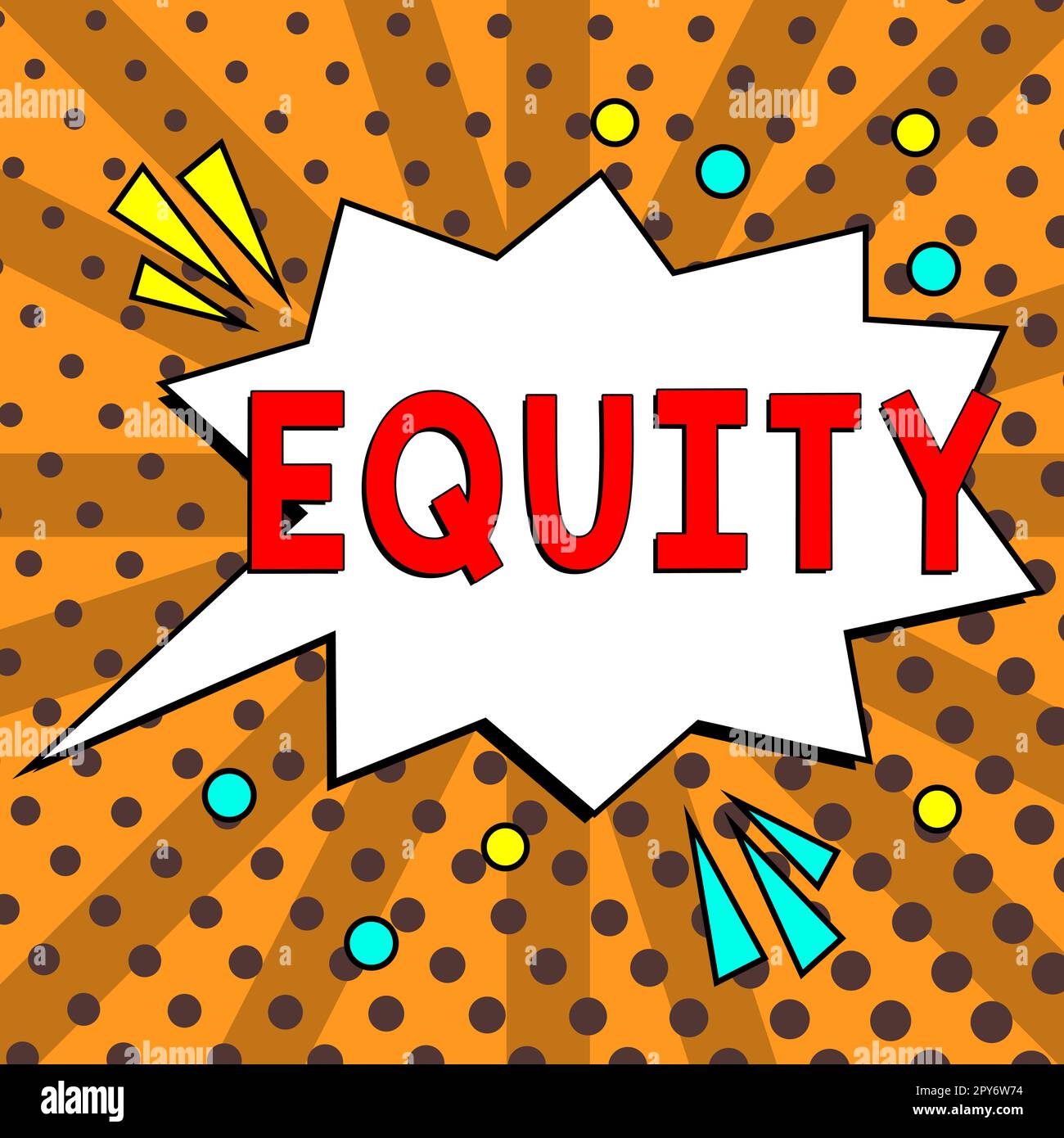 Inspiration showing sign Equity. Business concept quality of being fair and impartial race free One hand Unity Stock Photo