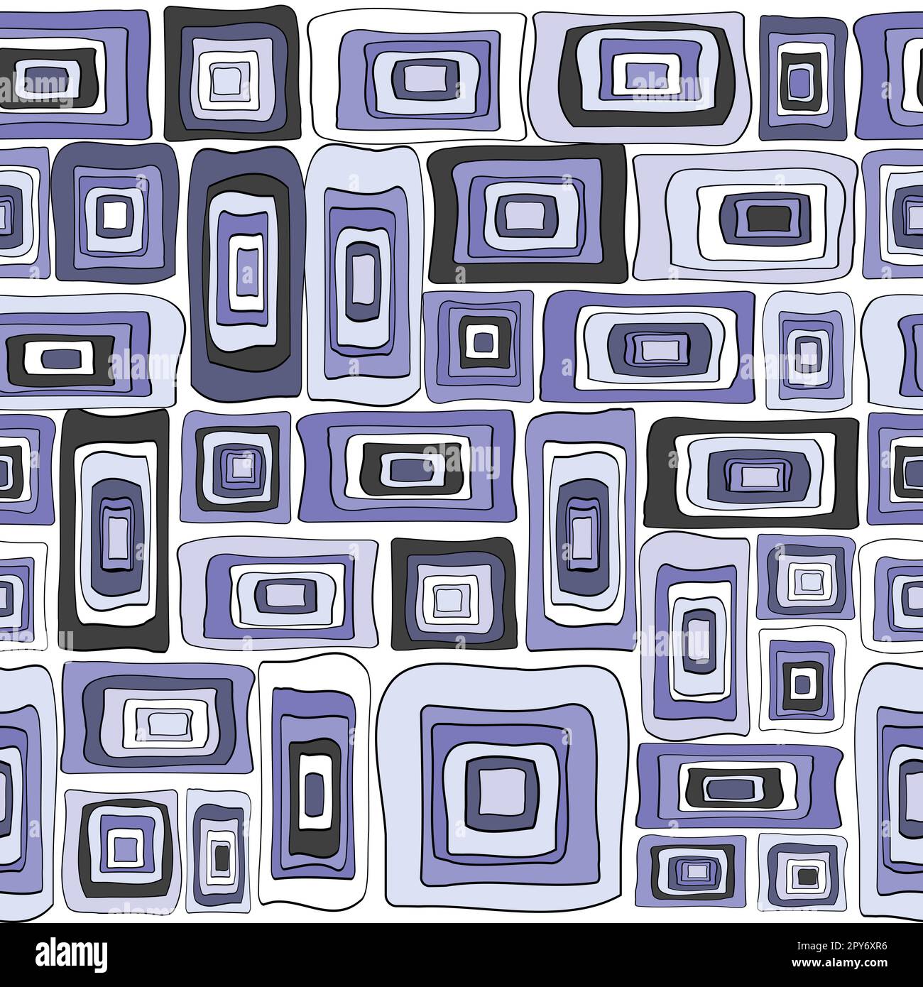 Tie Shoulder Shell | Concentric Squares main image 1