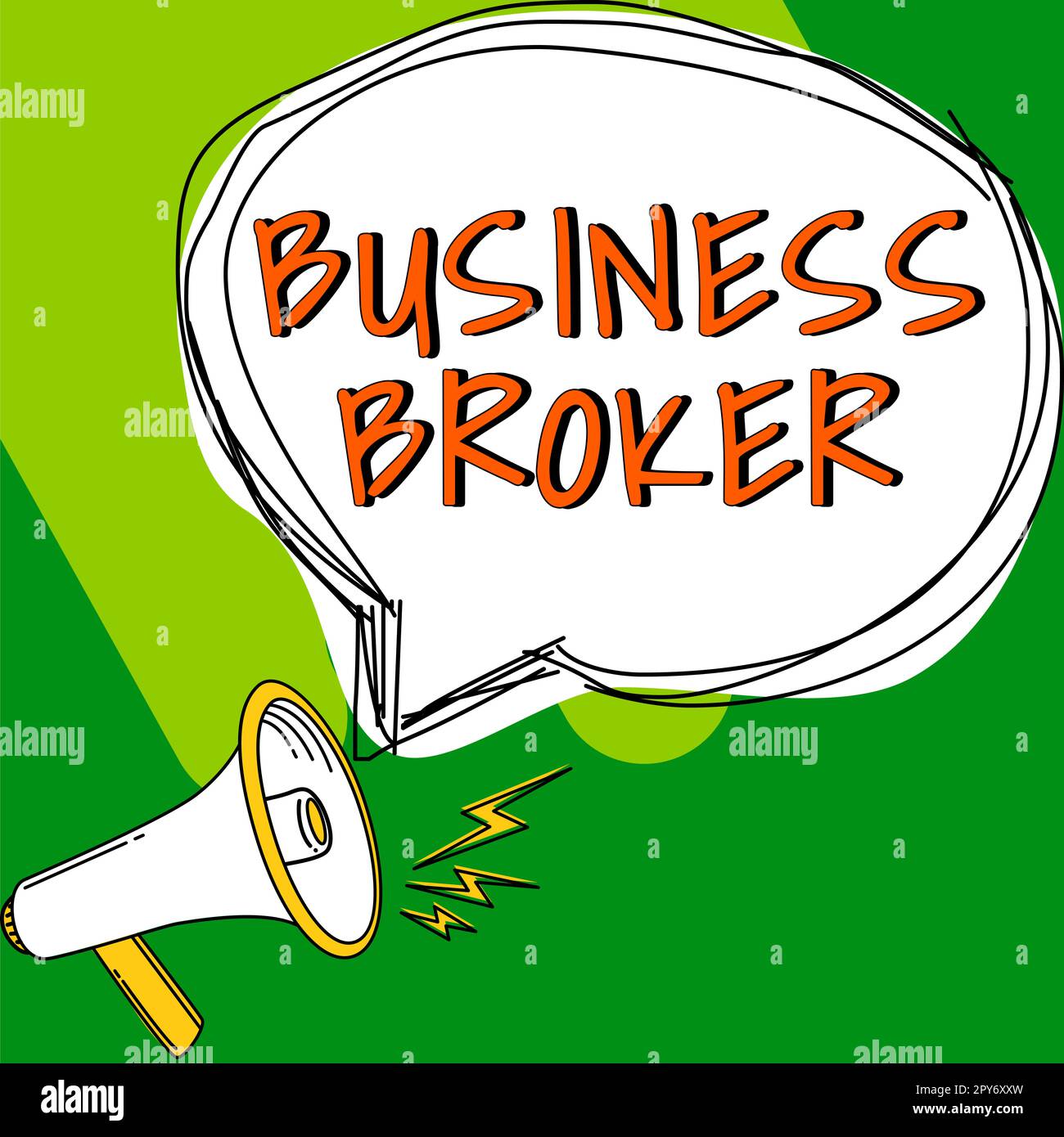 Handwriting text Business Broker. Word for publishing short-form content of a business Stock Photo