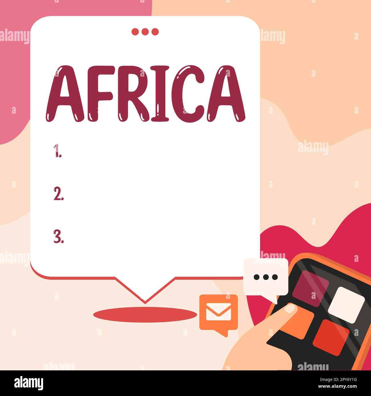 Writing displaying text Africa. Business showcase worlds second largest ...