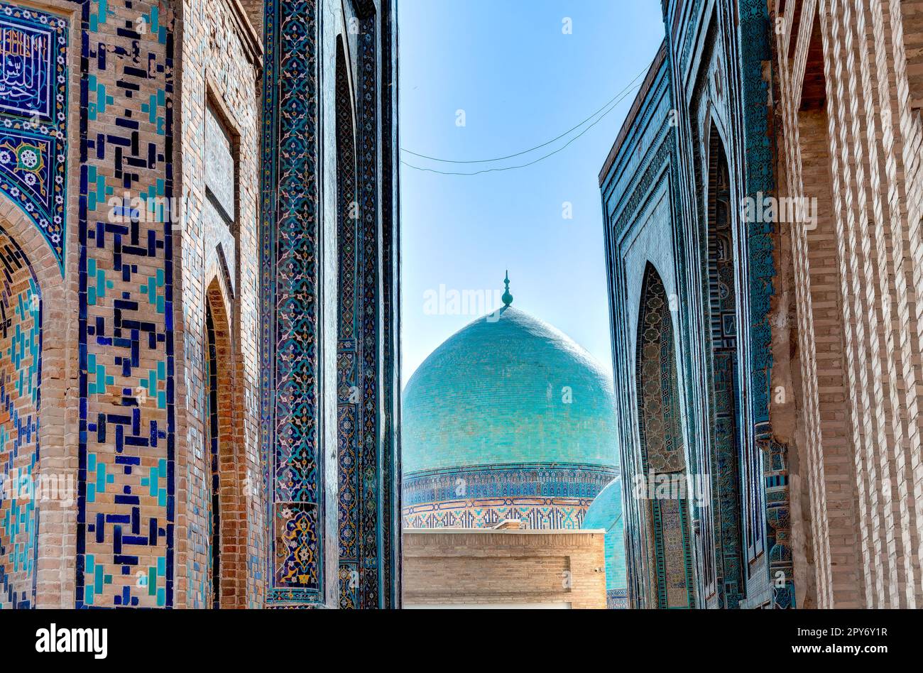 Shah I Zinda, Samarkand Stock Photo