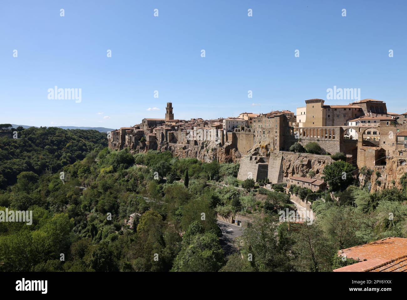Pitigliano charming medieval town in Tuscany, Italy. Stock Photo