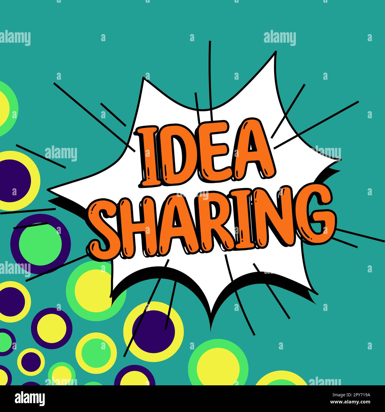 Sign displaying Idea Sharing. Business concept Startup launch innovation product, creative thinking Stock Photo