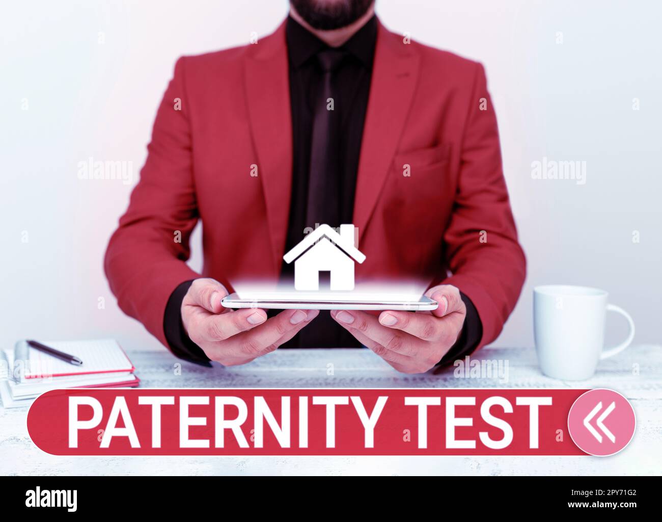 Text sign showing Paternity Test. Business approach a test of DNA to determine whether a given man is the biological father Stock Photo