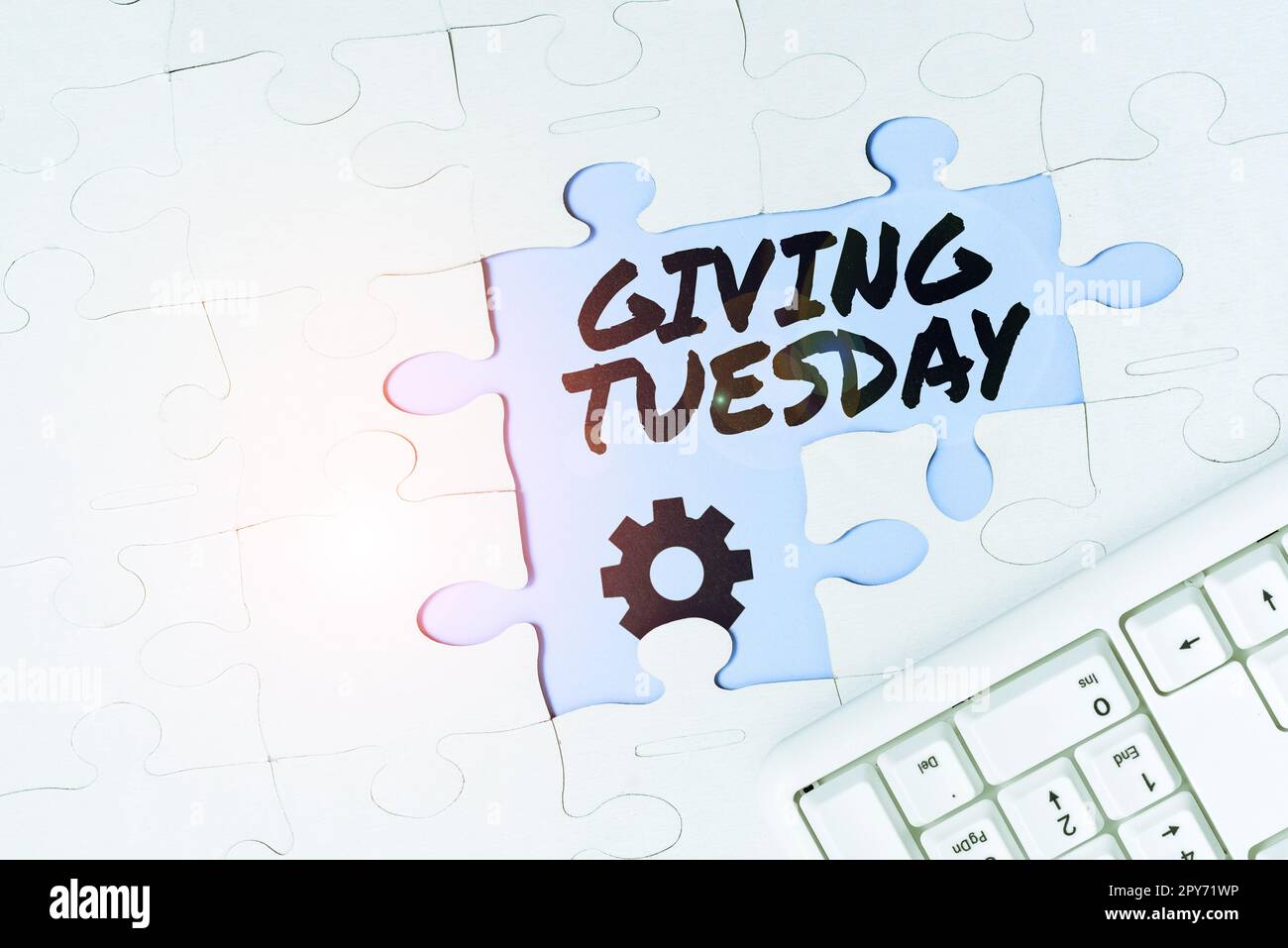 Inspiration showing sign Giving Tuesday. Business approach international day of charitable giving Hashtag activism Stock Photo