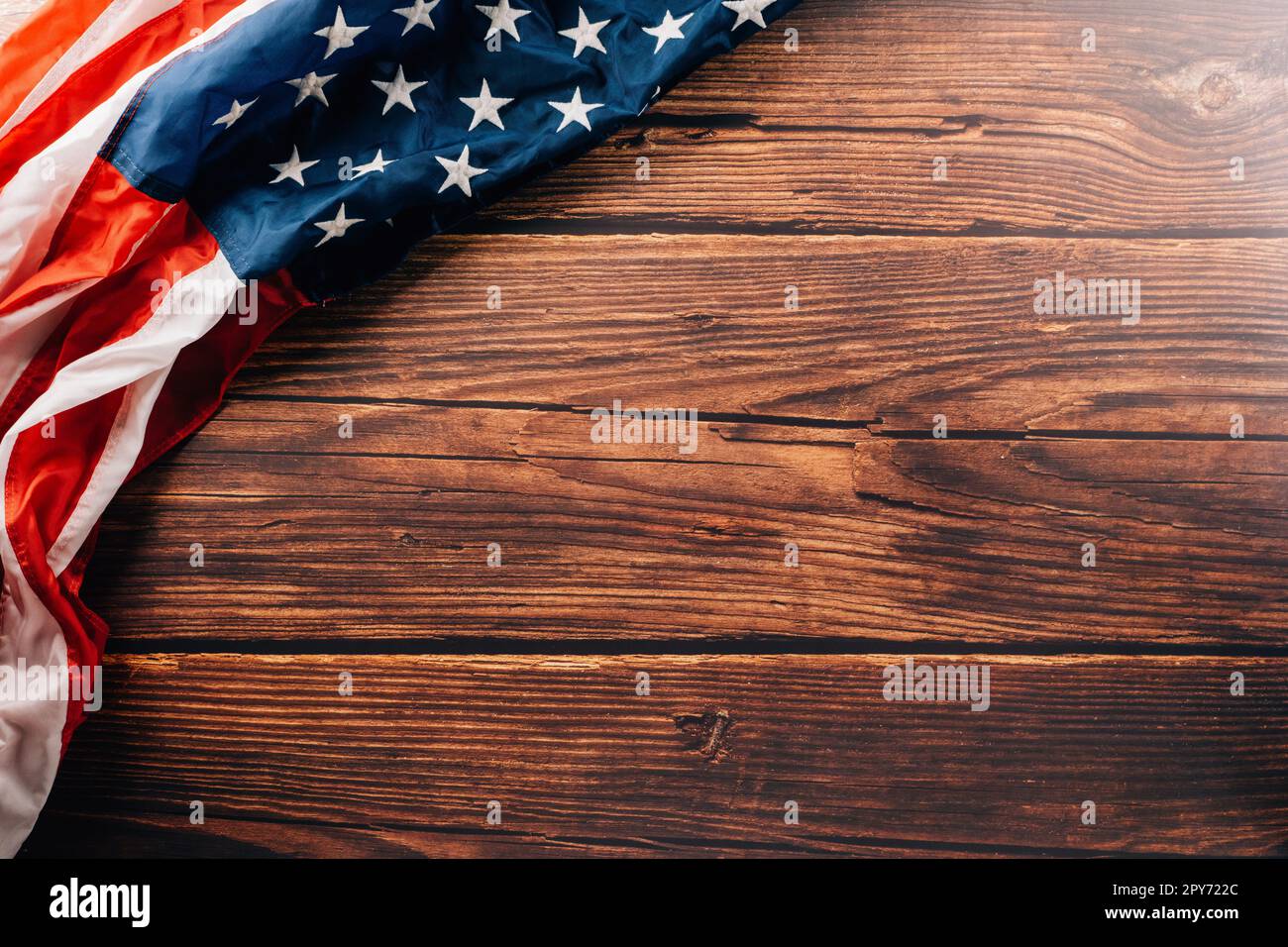 flag of United States American with copy space Stock Photo