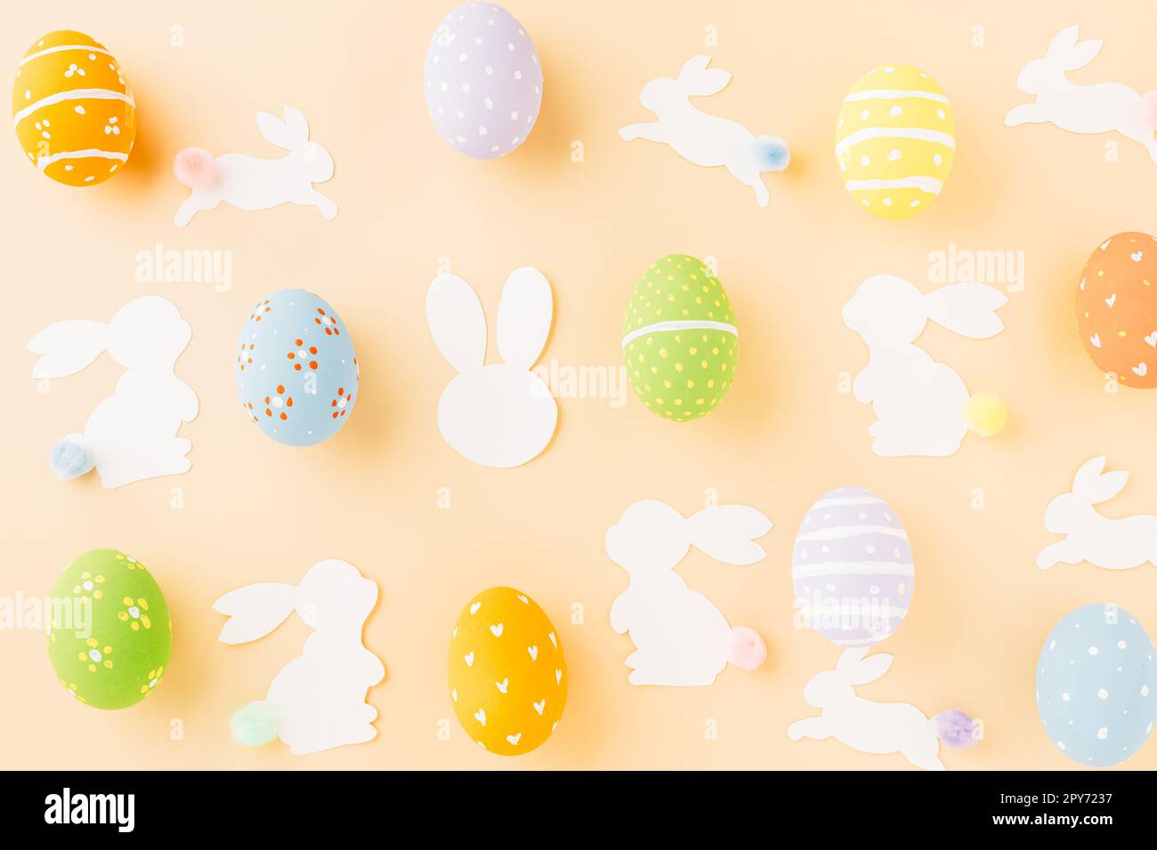 Easter Bunny 3D Shadow Box SVG Layered Paper Cut Template