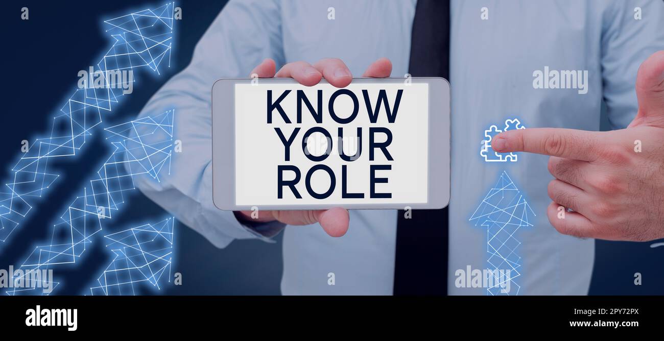 Know your role hi-res stock photography and images - Alamy