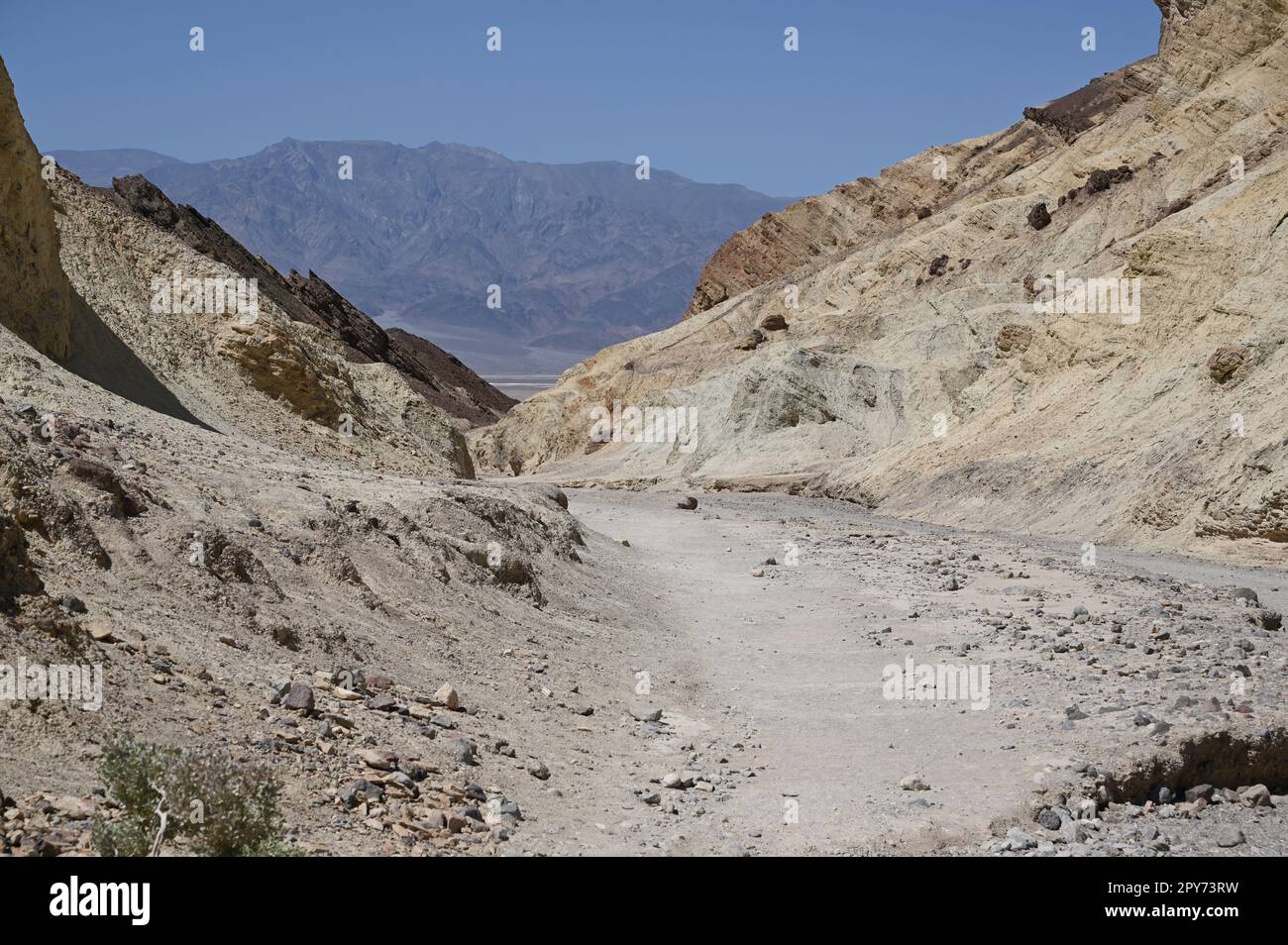 Golden Canyon Trail Head walk in Death Valley at Midday Stock Photo - Alamy