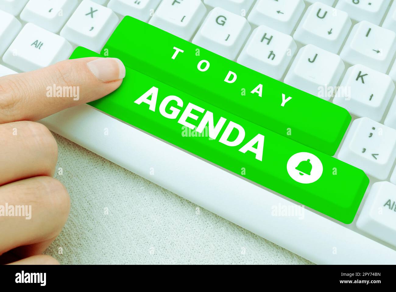 Hand writing sign Agenda. Conceptual photo To do list of items be ...