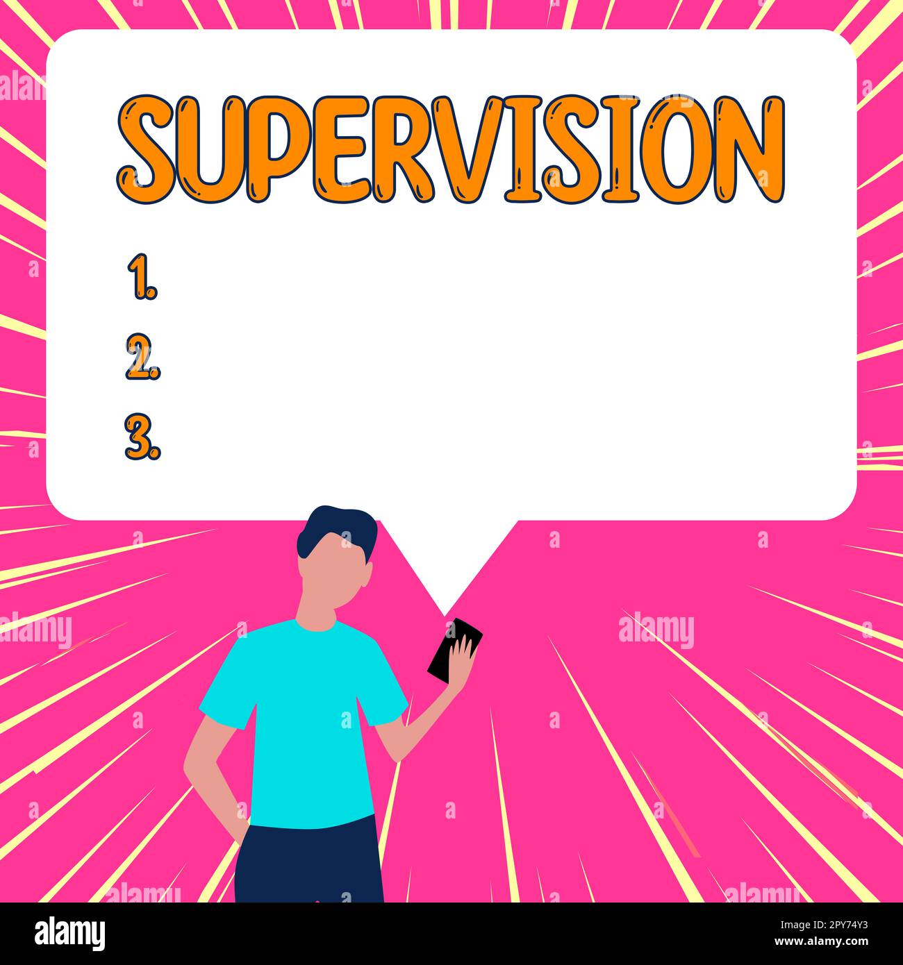 Handwriting text Supervision. Business idea monitoring and coordinating ...