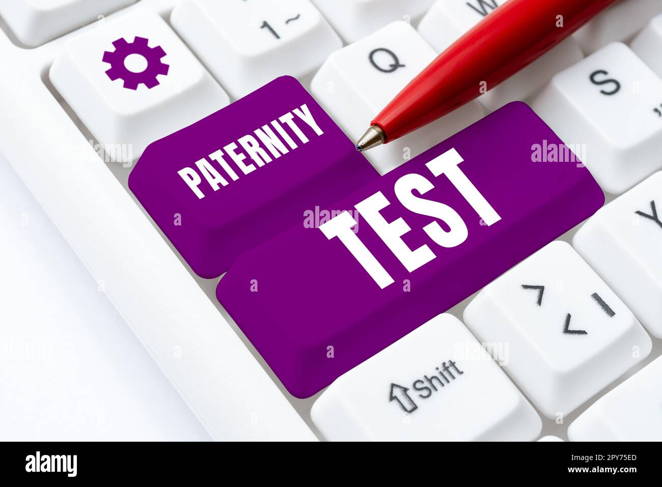 Text sign showing Paternity Test. Conceptual photo a test of DNA to determine whether a given man is the biological father Stock Photo