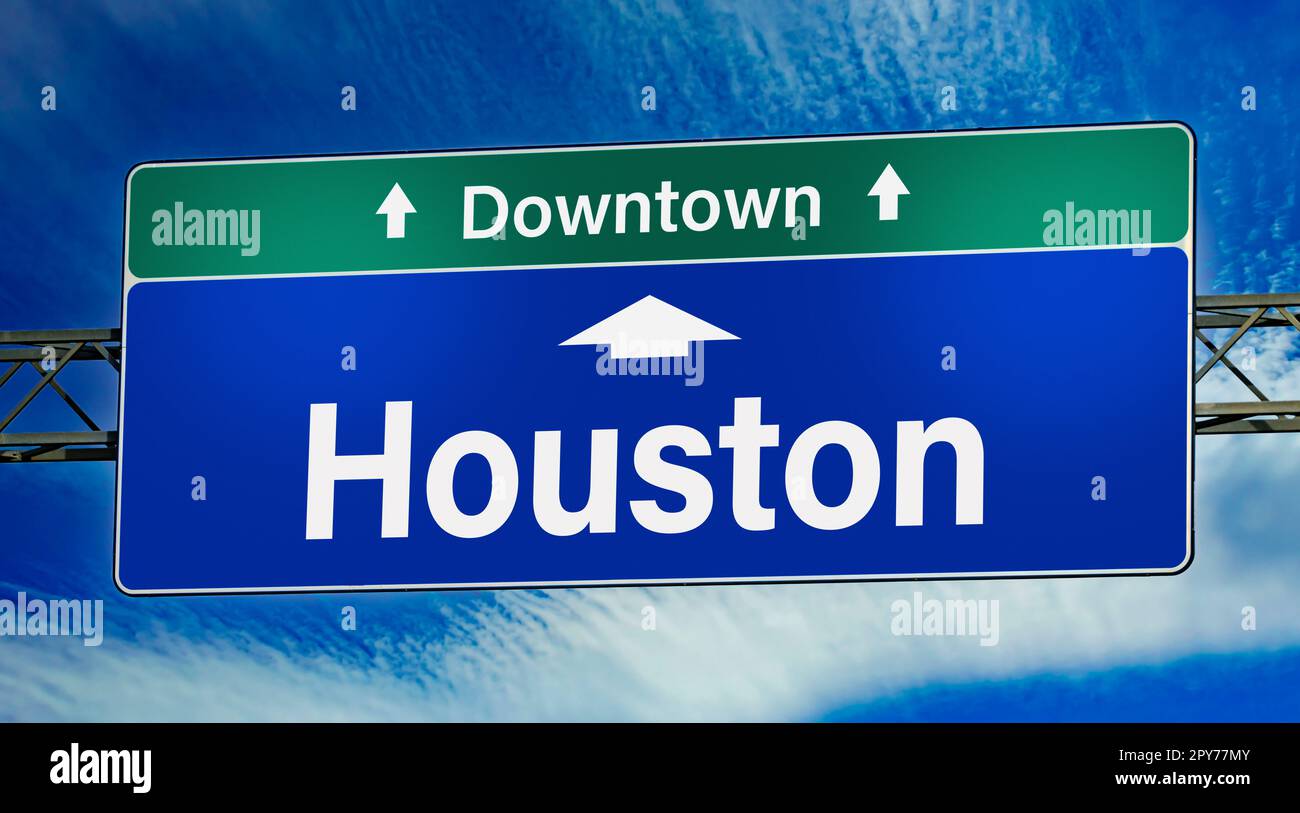 Houston texas road sign hires stock photography and images Alamy