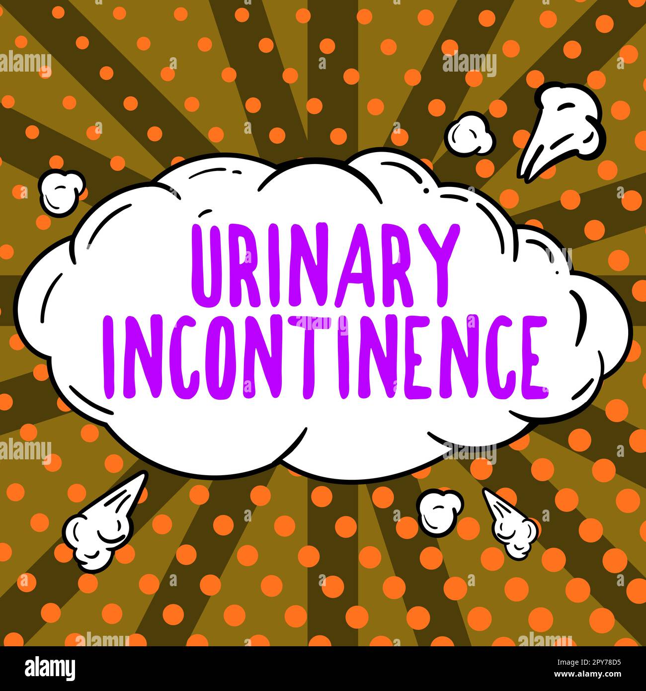 Conceptual caption Urinary Incontinence. Conceptual photo uncontrolled