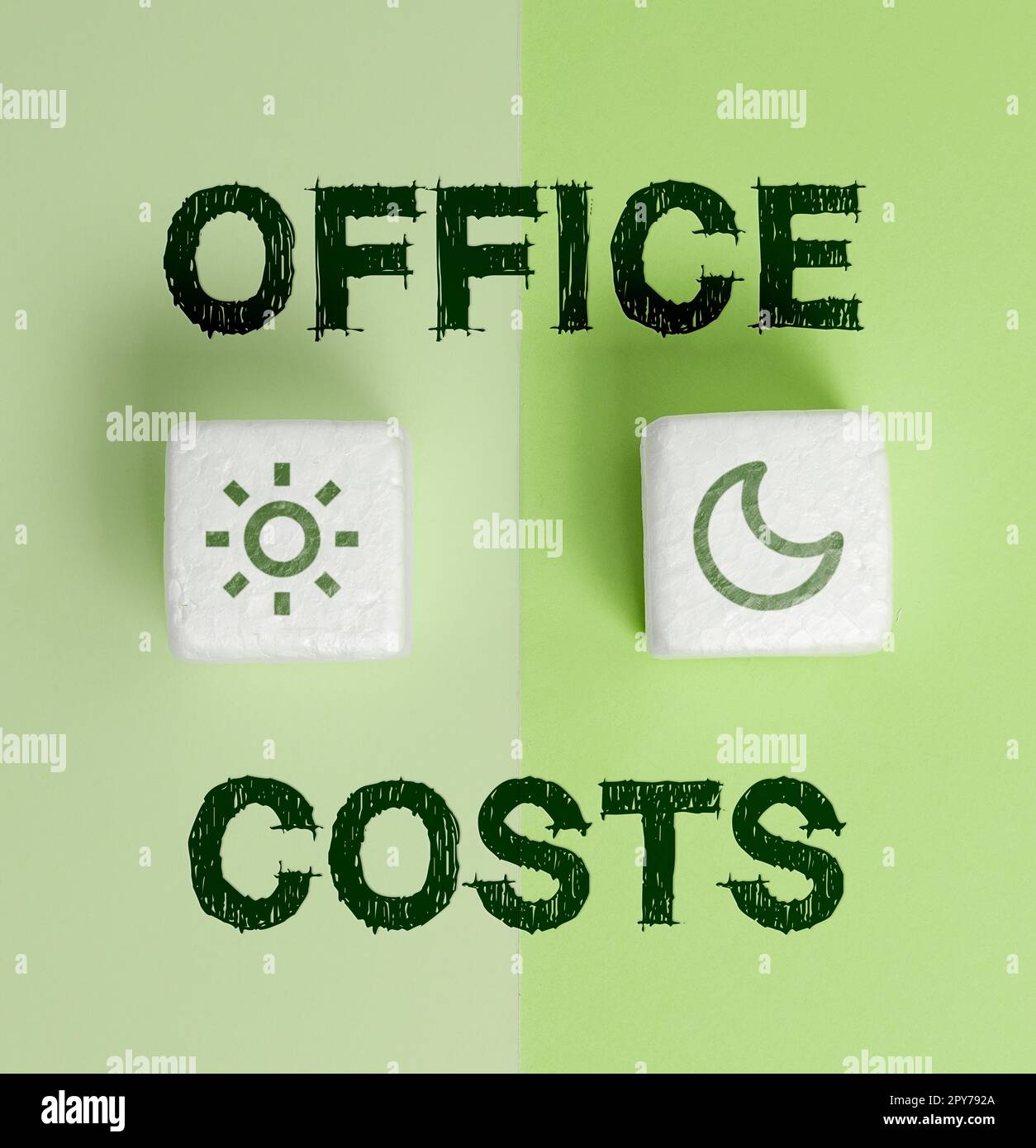 Amount Office Hand writing sign Office Costs. Business approach amount of money paid ...