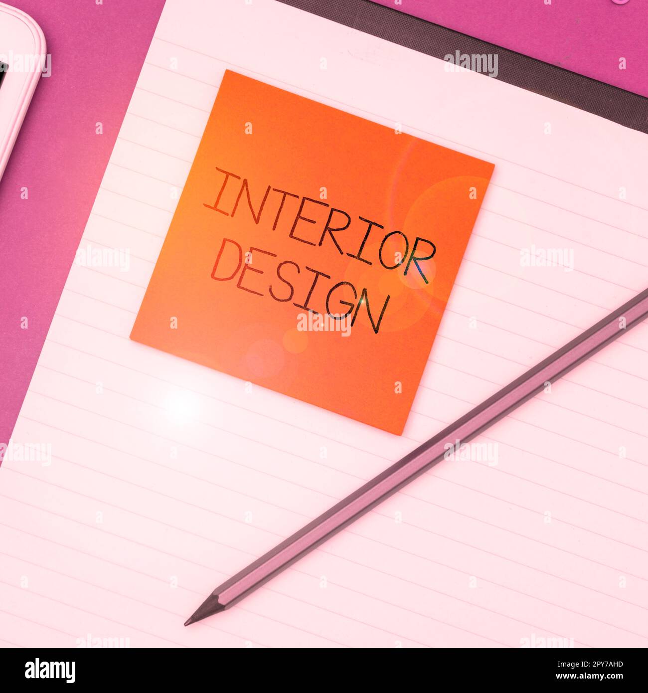 Conceptual display Interior Design. Concept meaning the art of