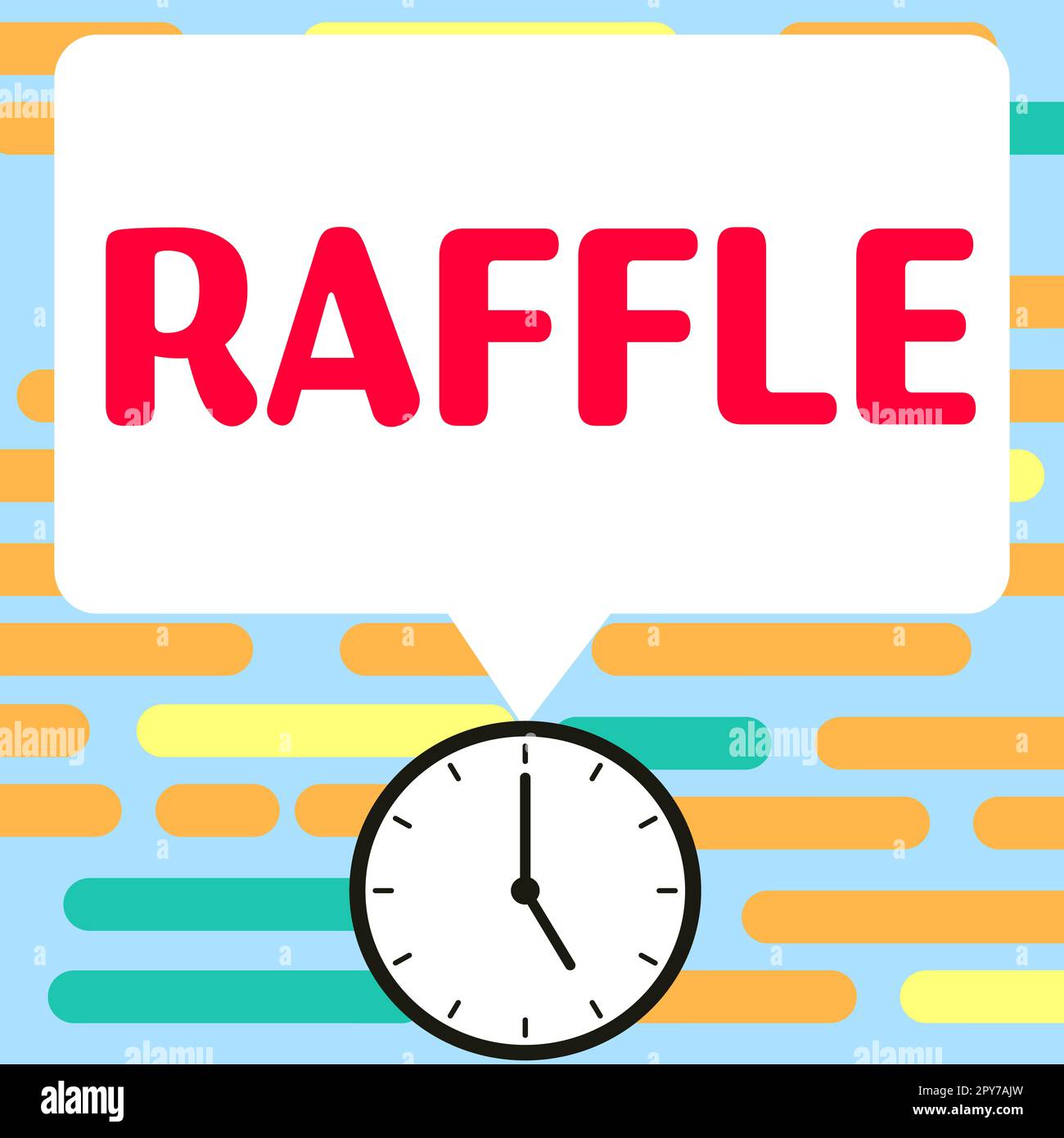 Sign displaying Raffle. Business idea means of raising money by selling numbered tickets offer as prize Stock Photo