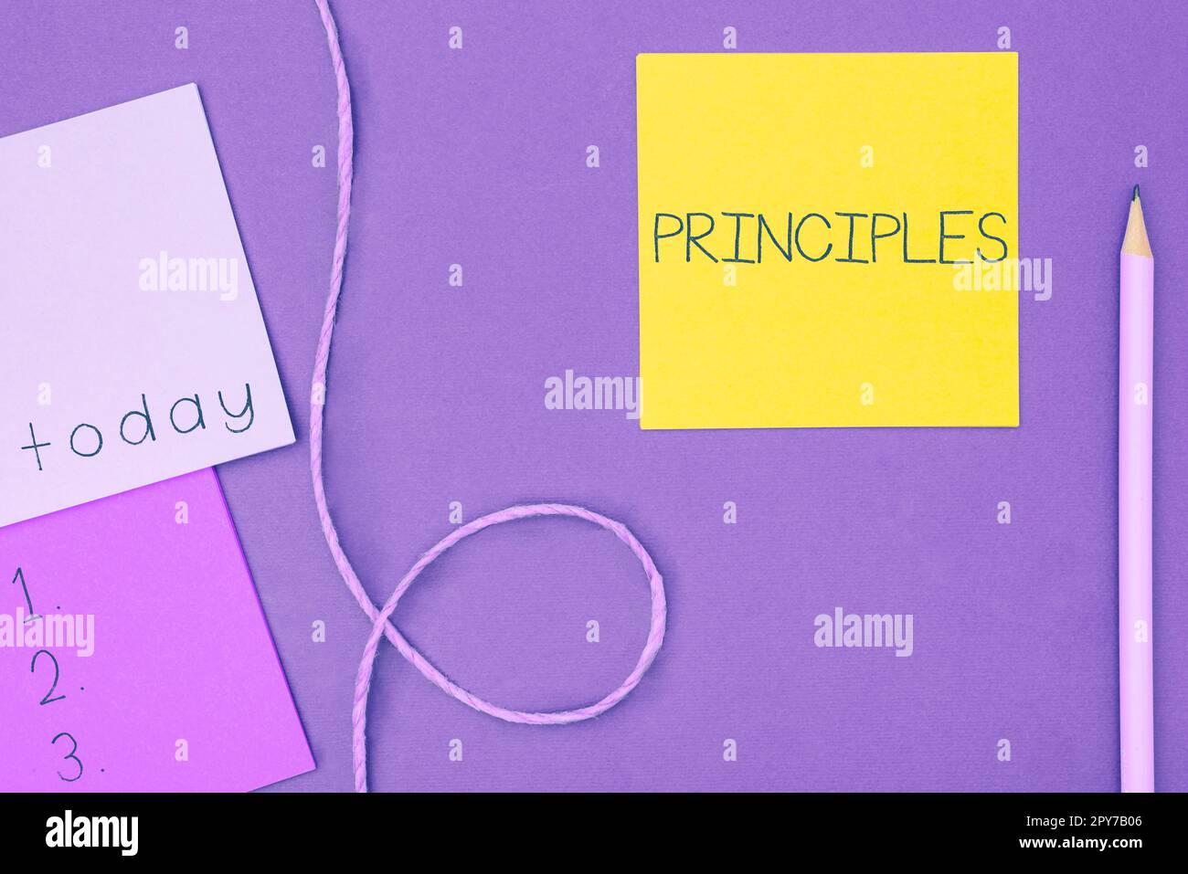 Handwriting text Principles. Internet Concept fundamental truth that ...