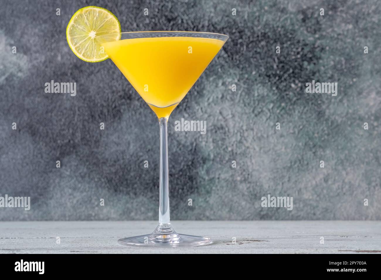 Frozen Mango Martini cocktail Stock Photo Alamy