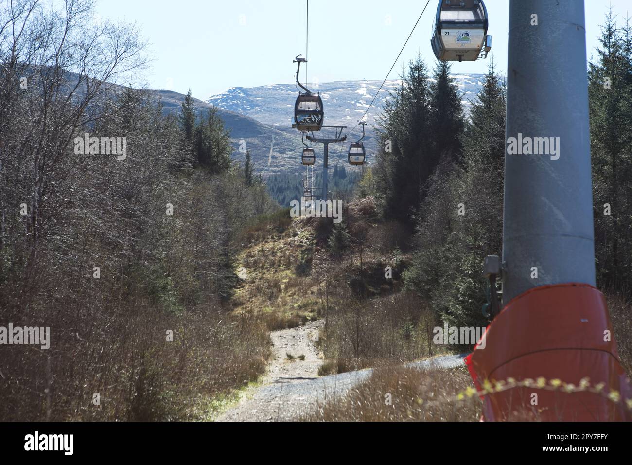 Ben Nevis cable car system Stock Photo Alamy
