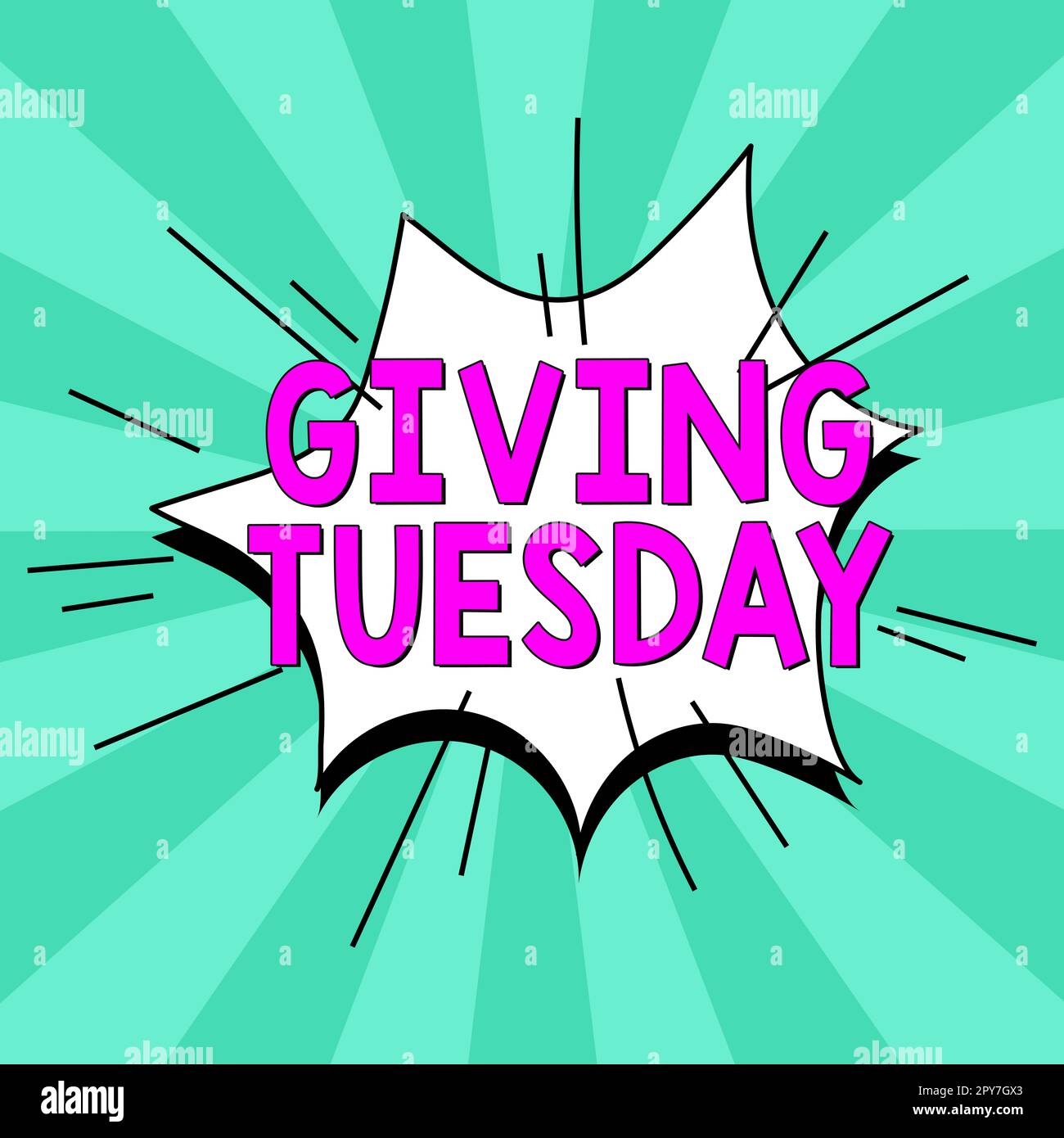 Text sign showing Giving Tuesday. Conceptual photo international day of charitable giving Hashtag activism Stock Photo
