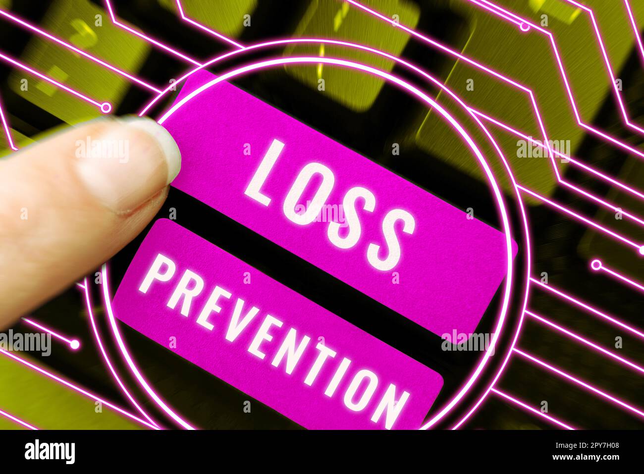 Text sign showing Loss Prevention. Internet Concept the fact that you no longer have something or have less of something Stock Photo