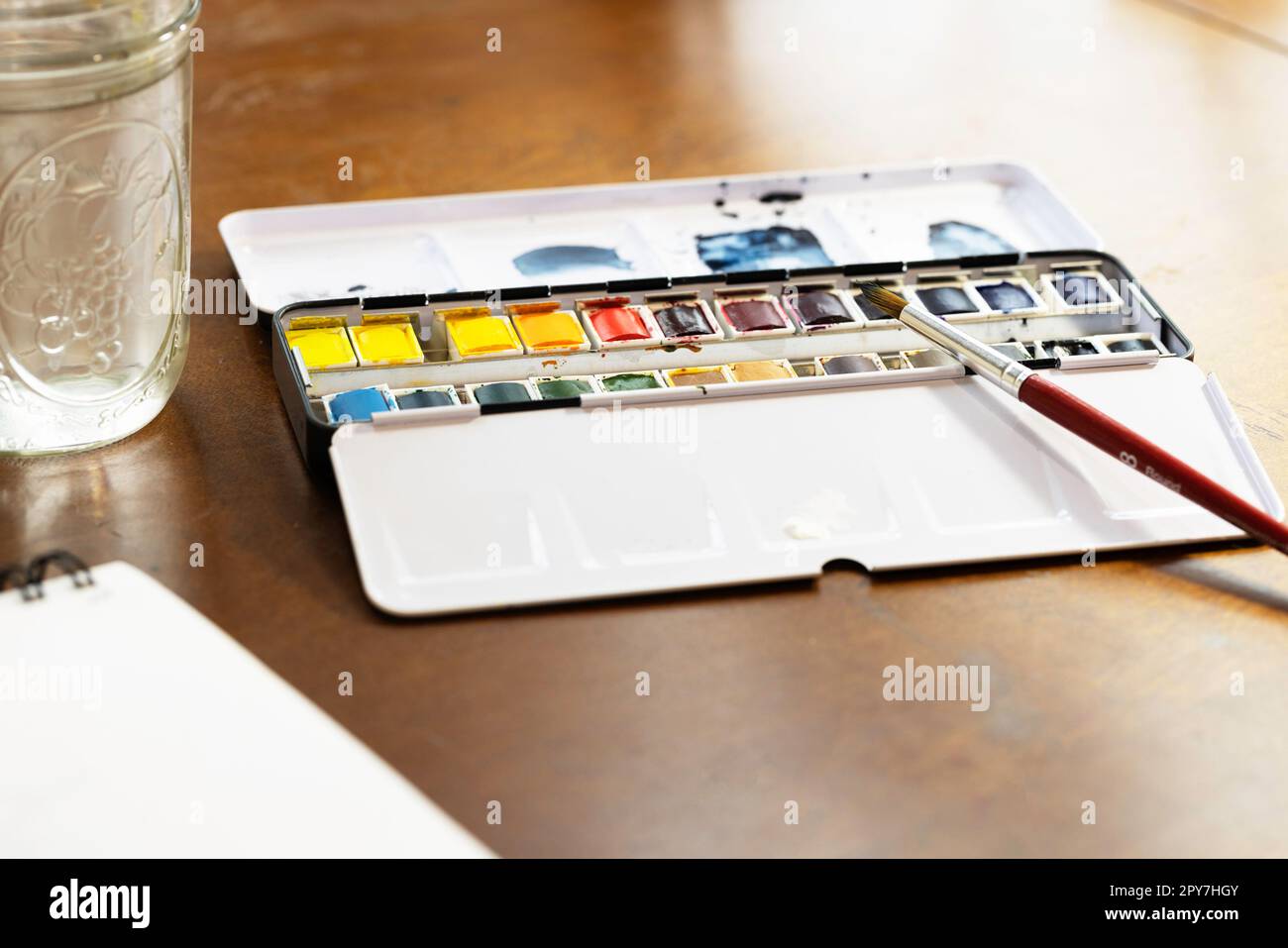 Getting Ready to Paint Stock Photo Alamy
