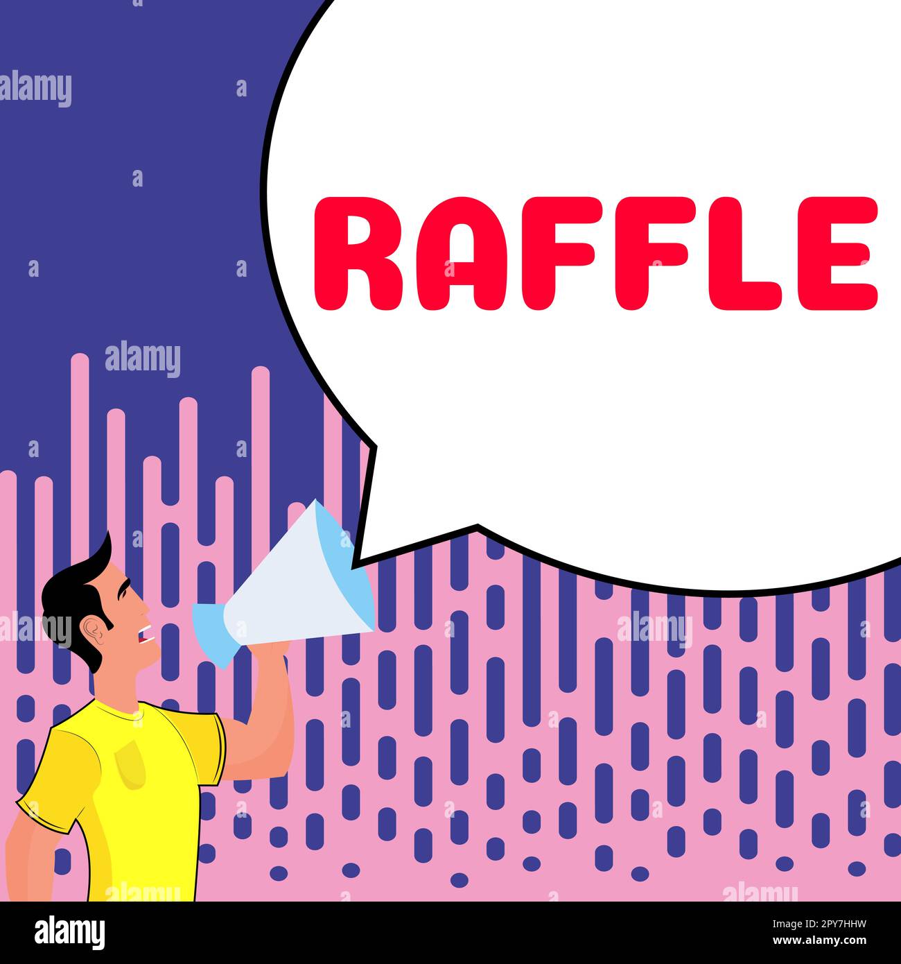Text sign showing Raffle. Business approach means of raising money by selling numbered tickets offer as prize Stock Photo