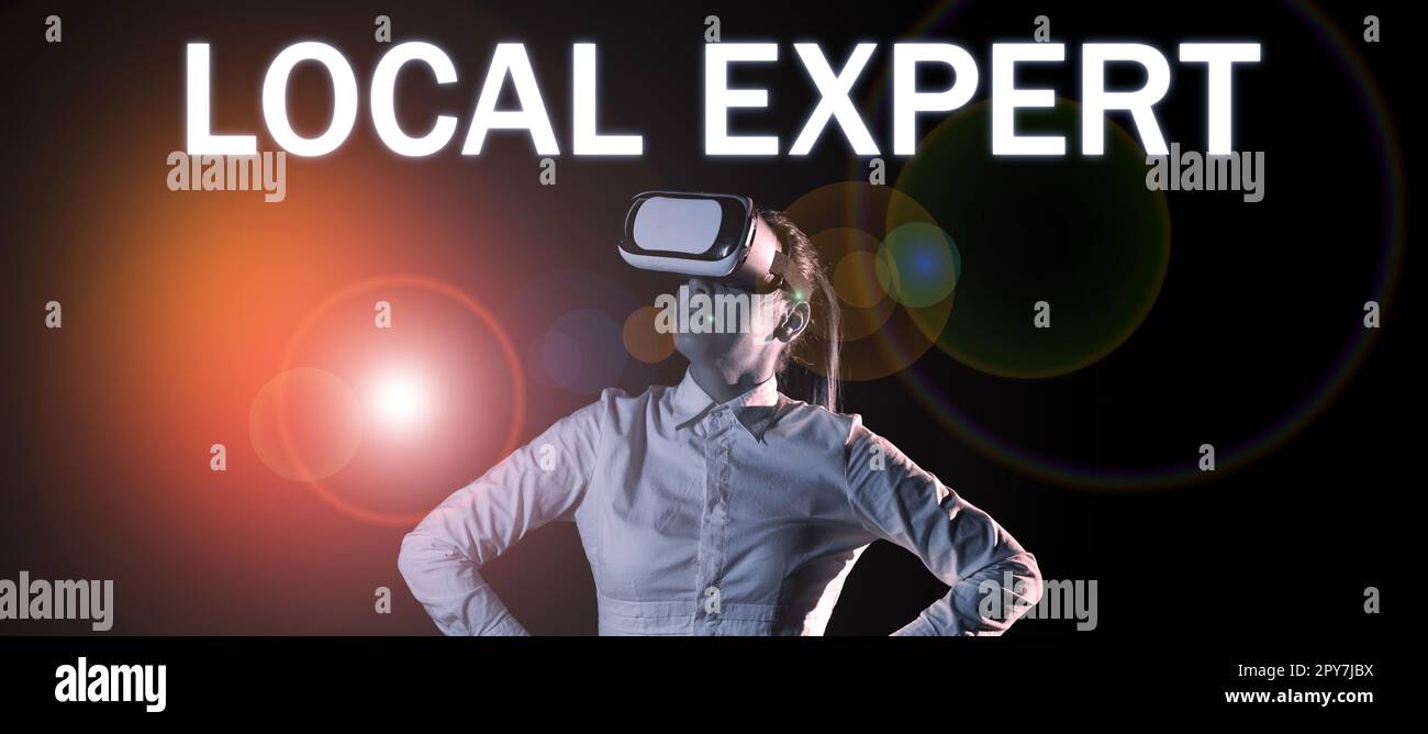 Local Expertize Text showing inspiration Local Expert. Business concept offers ...