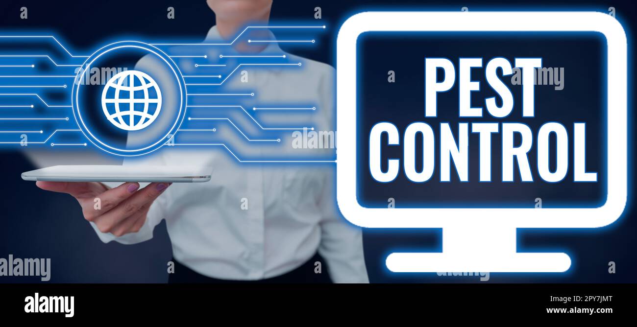 Handwriting text Pest Control. Word for Killing destructive insects ...