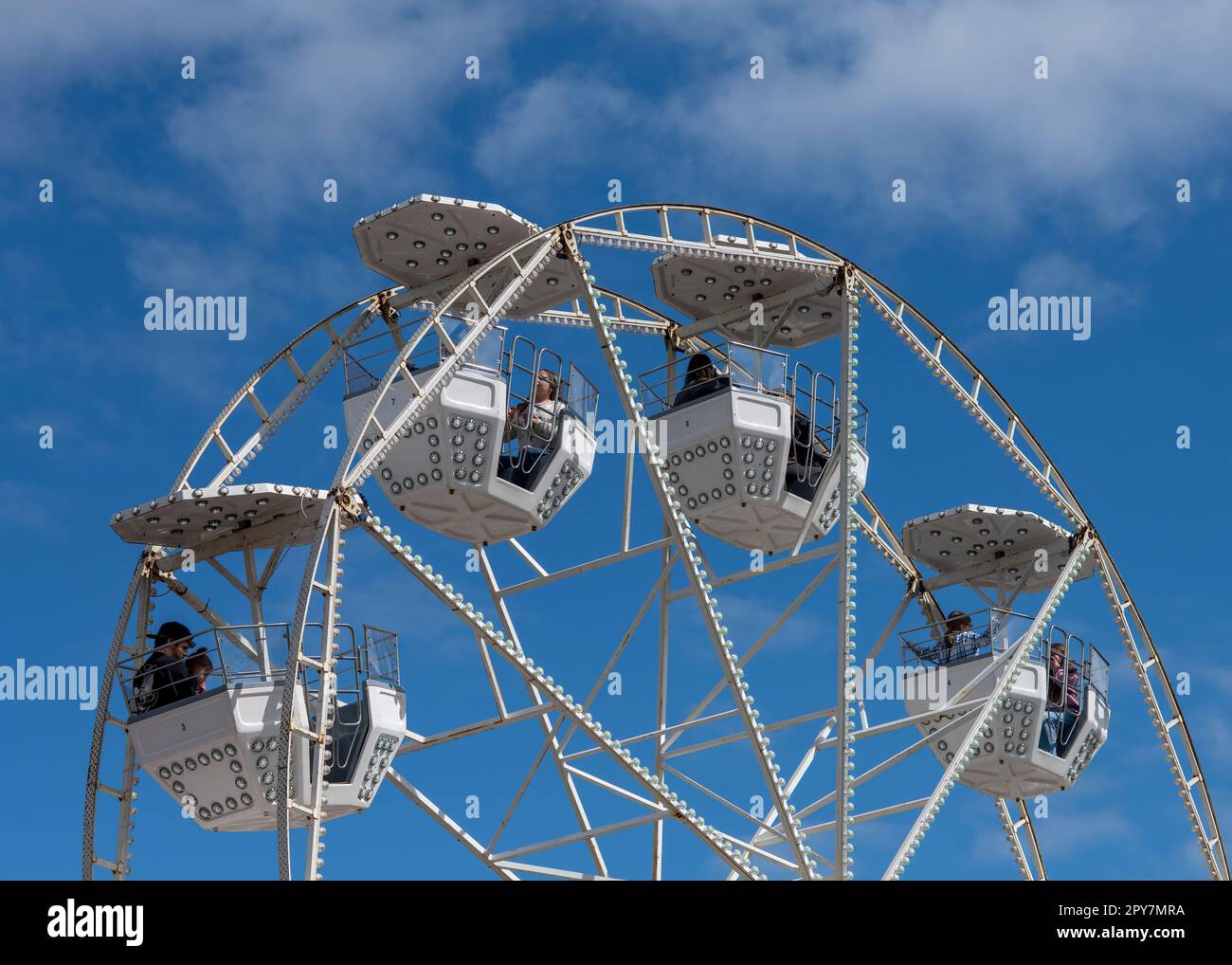 Up, up and away on May Day, 2023, Penrith, Cumbria, UK Stock Photo Alamy