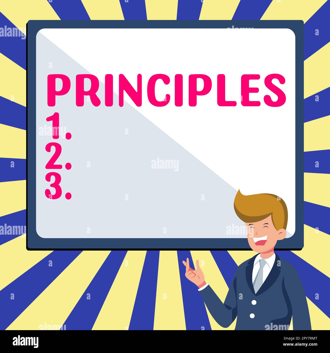 Writing displaying text Principles. Business overview fundamental truth ...