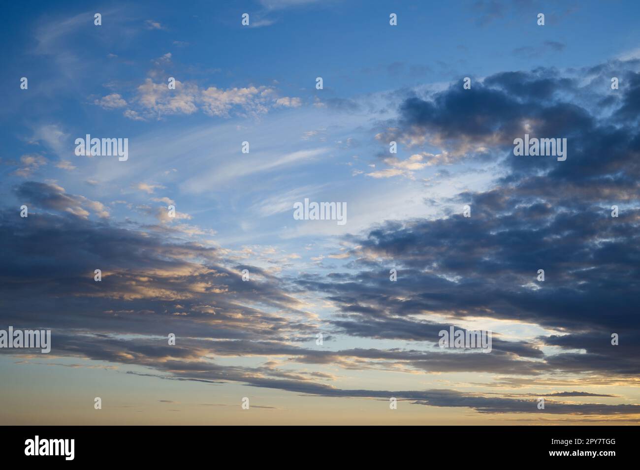Sunset sky or sunrise sky and cloud at morning Stock Photo - Alamy