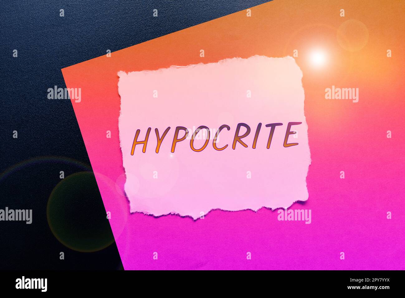 Hand writing sign Hypocrite. Business concept Medical condition in ...