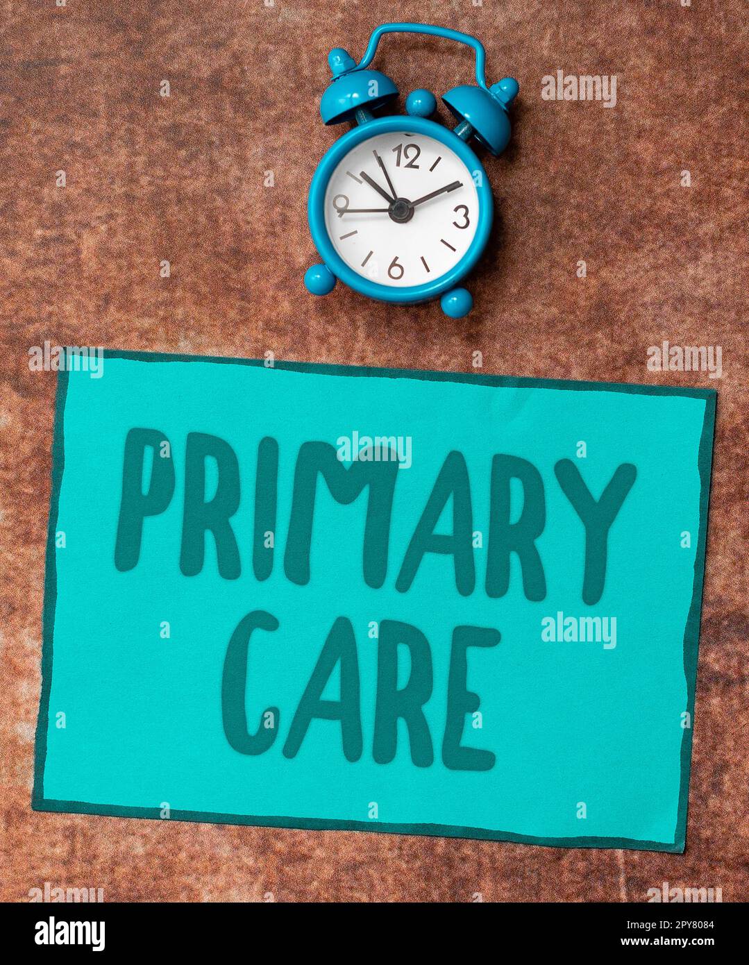 Text showing inspiration Primary Care, Word for health care provided by