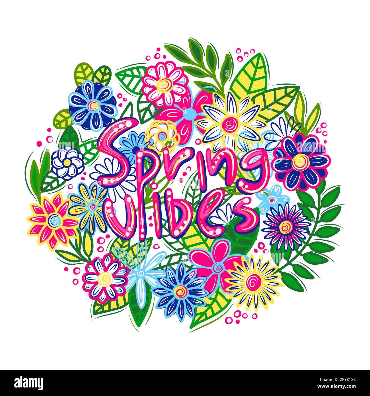 day of spring equinox. Spring mood. For printing on a tshirt, postcard, poster for a girl with